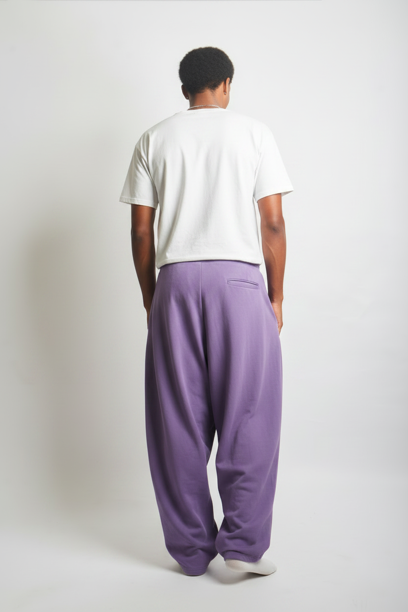 Pleated sweatpants
