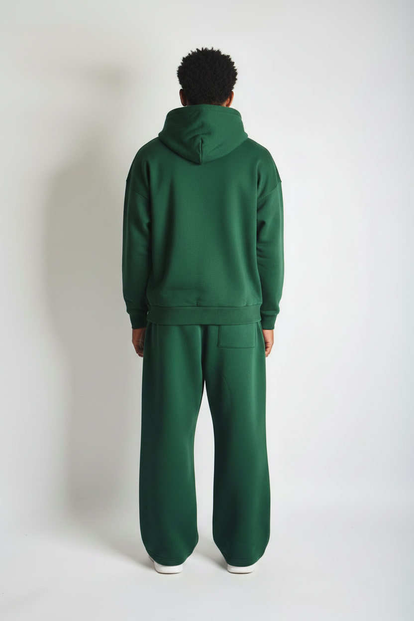 Zipper hoodie and sweatpants