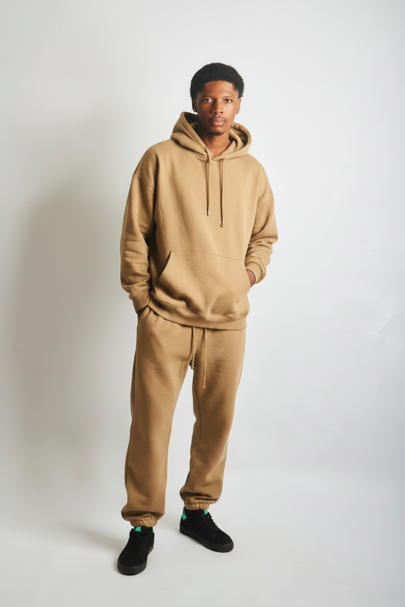 Cotton fleece Hoodie and sweatpants