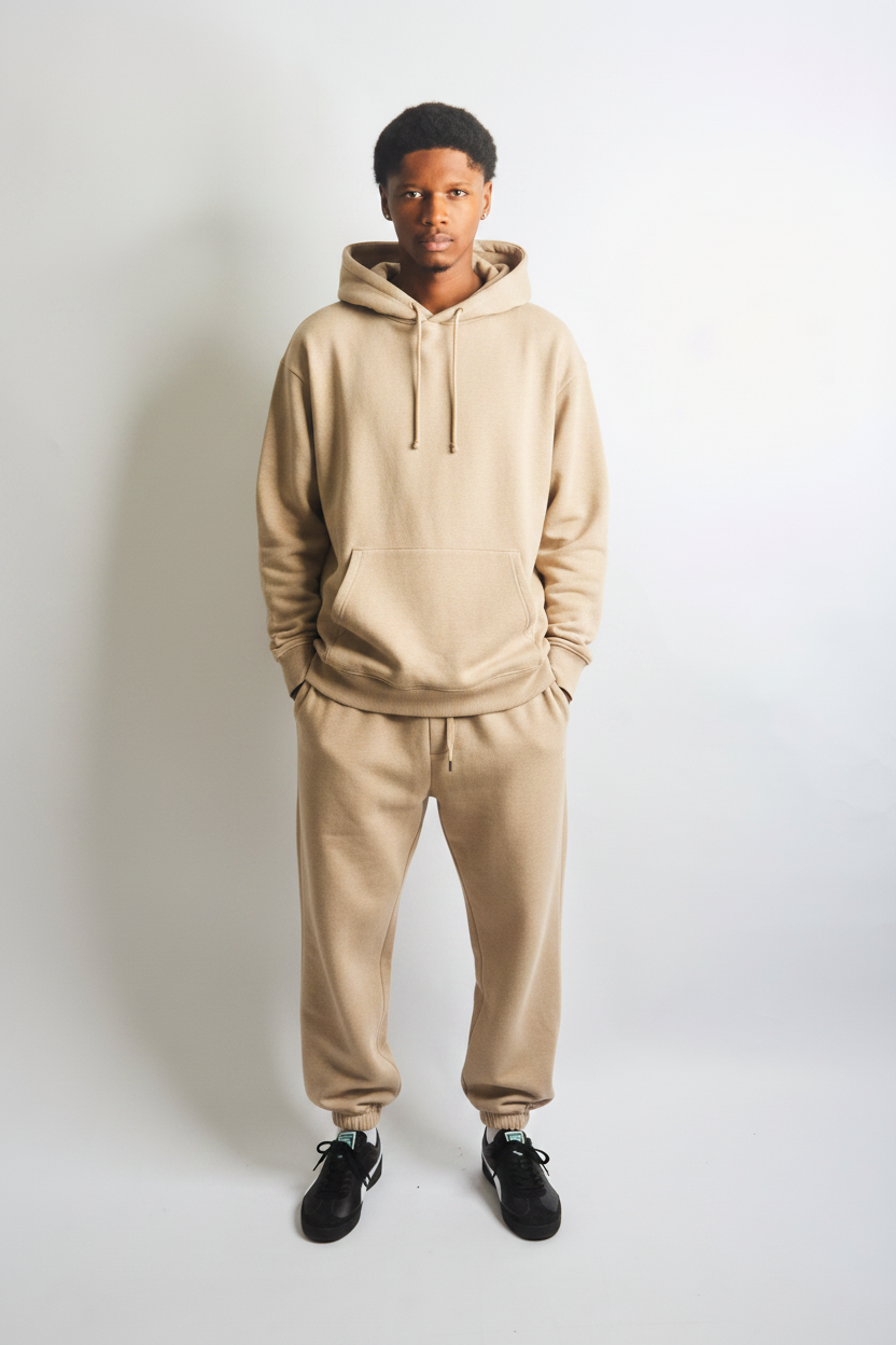 Cotton fleece Hoodie and sweatpants