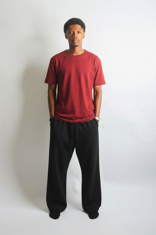 Baggy Charcoal gray and black sweatpants