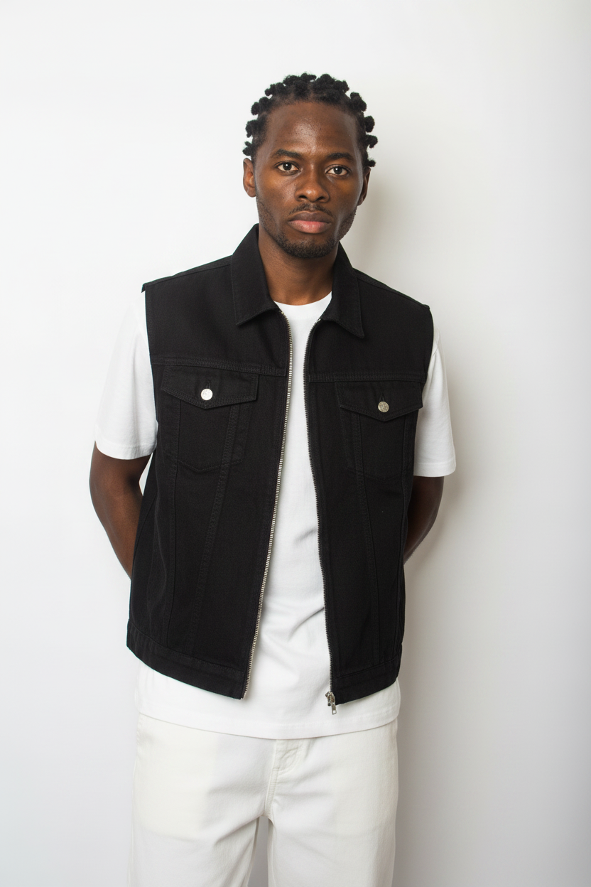 Denim vest