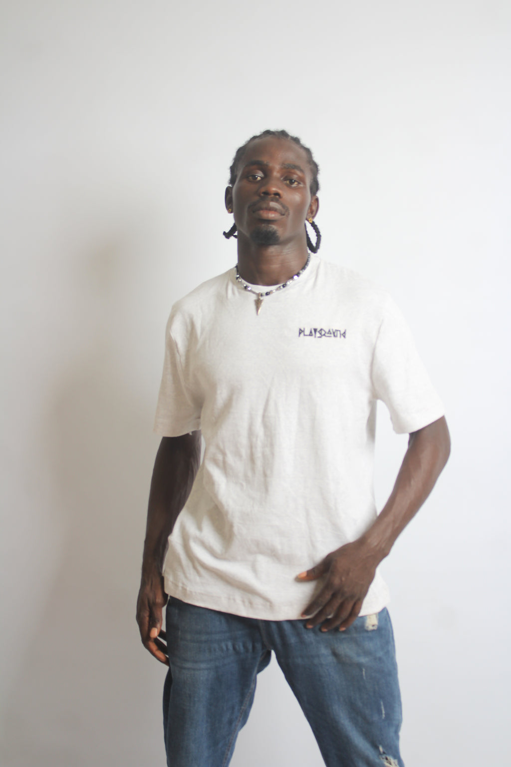 Playground Short-Sleeve Body-Fit Tee in Heavy Cotton Fabrics