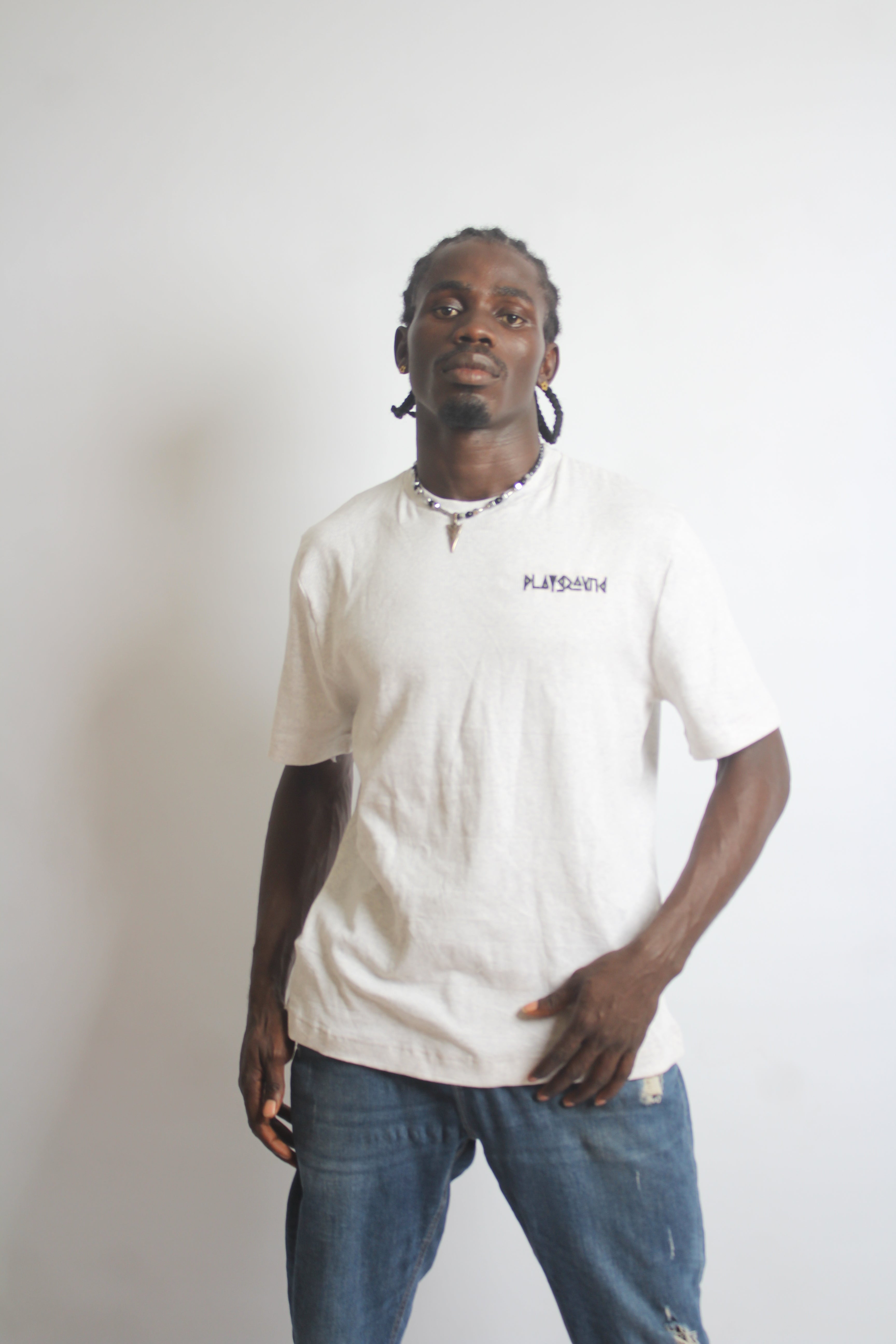 Playground Short-Sleeve Body-Fit Tee in Heavy Cotton Fabrics