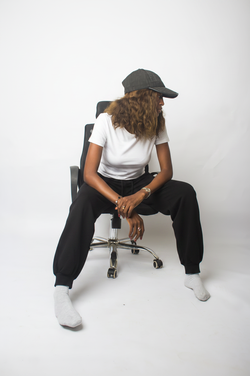 All White Basic Female T Shirt