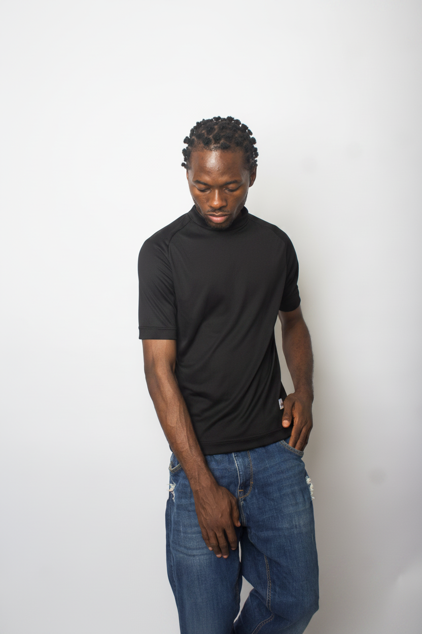 All Black Body-Fit T-Shirt