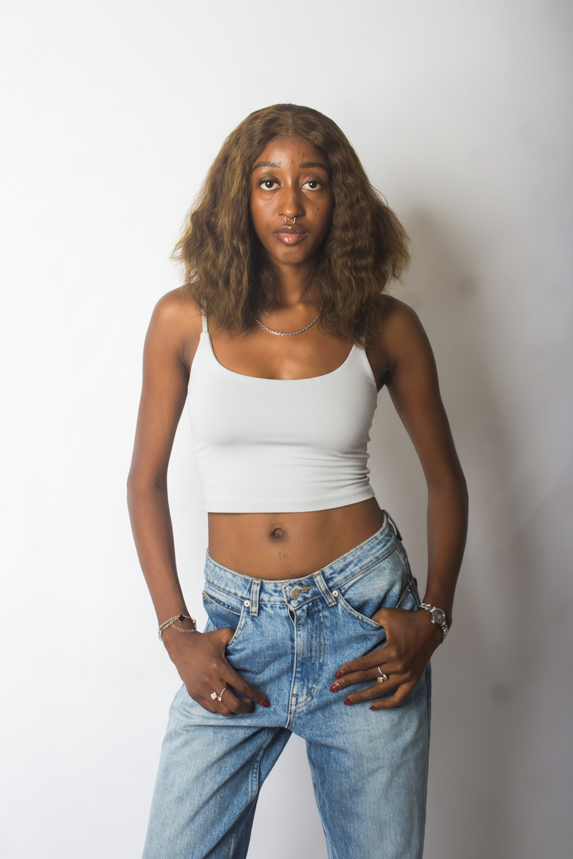 Strap crop top