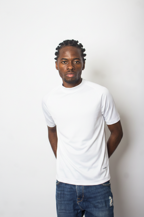 All White Body-Fit T-Shirt
