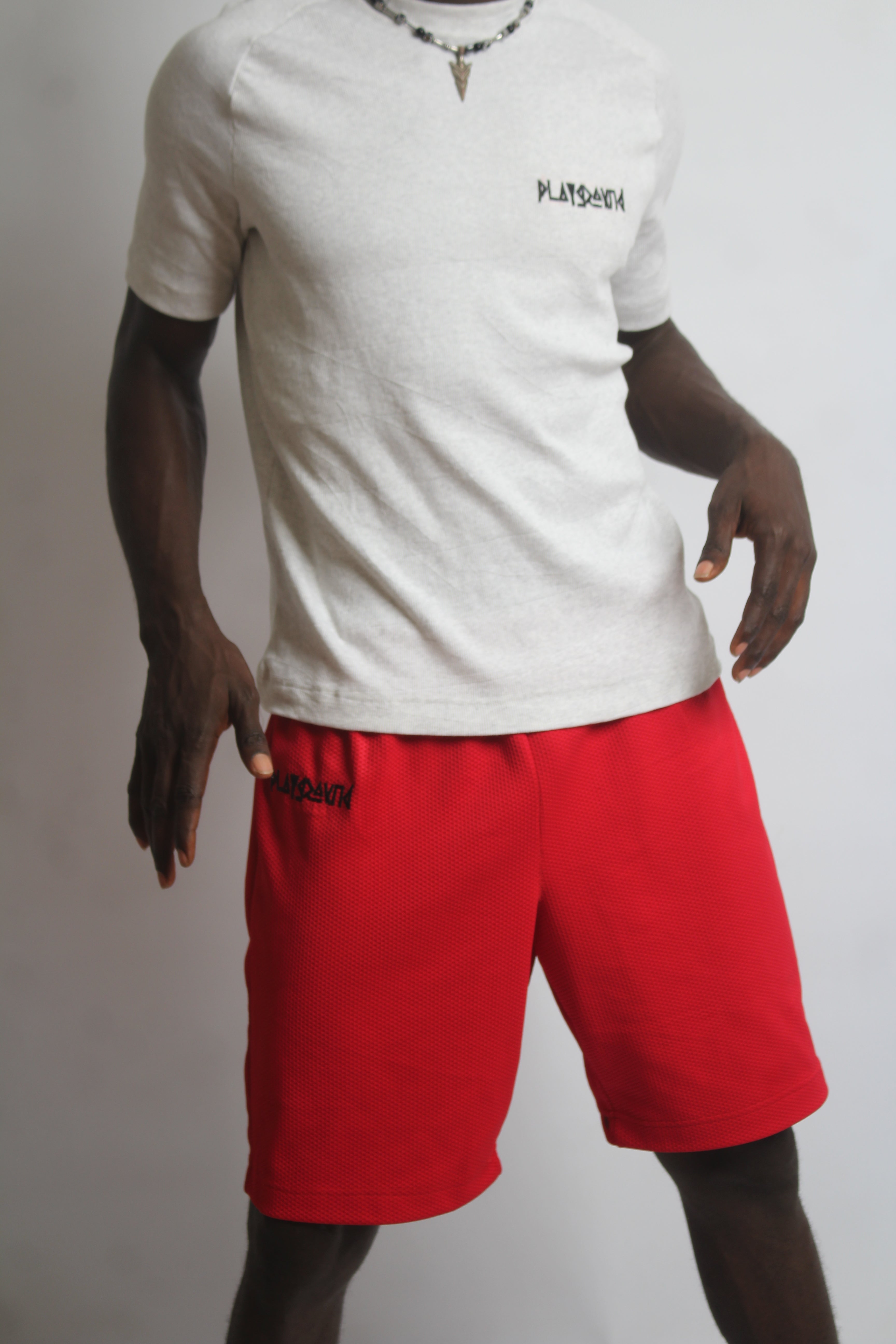 Playground Close-Fit Shorts in Heavy Mesh Fabrics