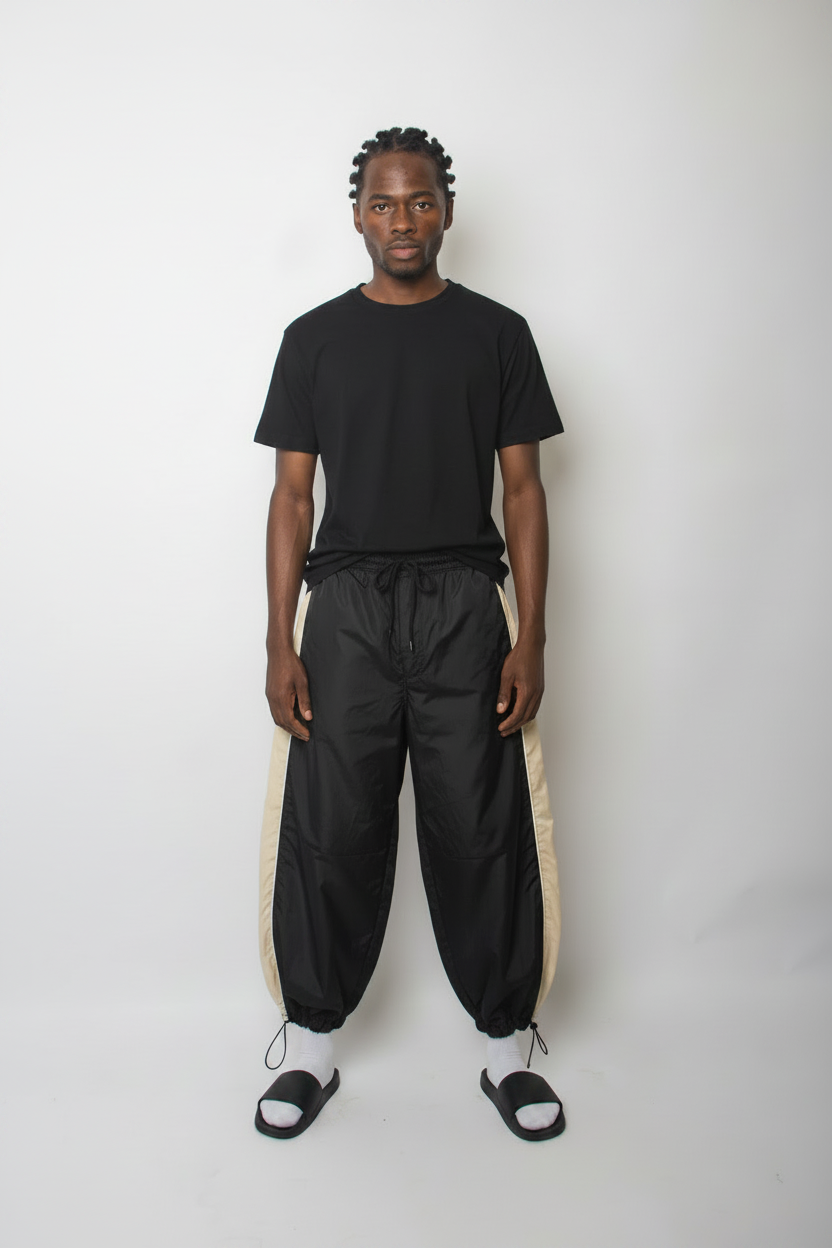 Two-Colour contrast baggy joggers