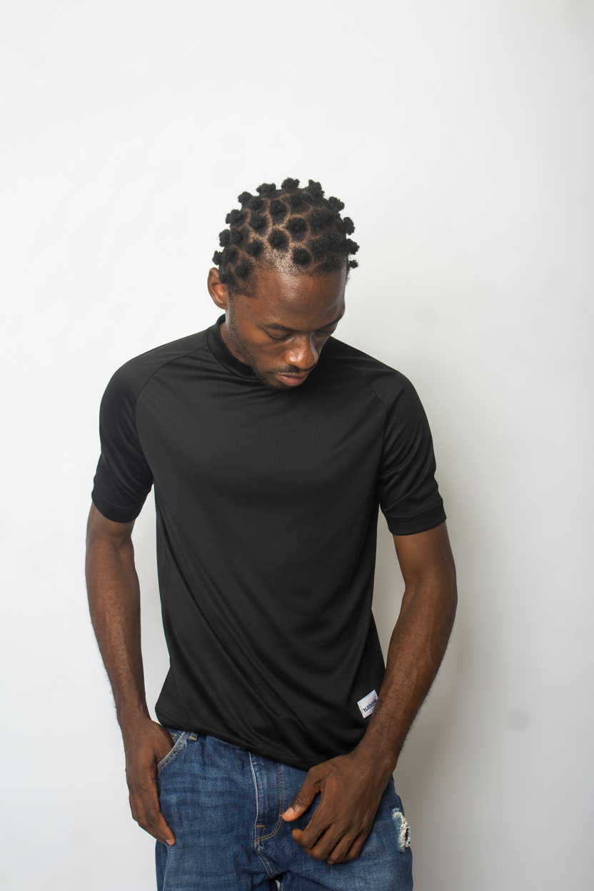 All Black Body-Fit T-Shirt