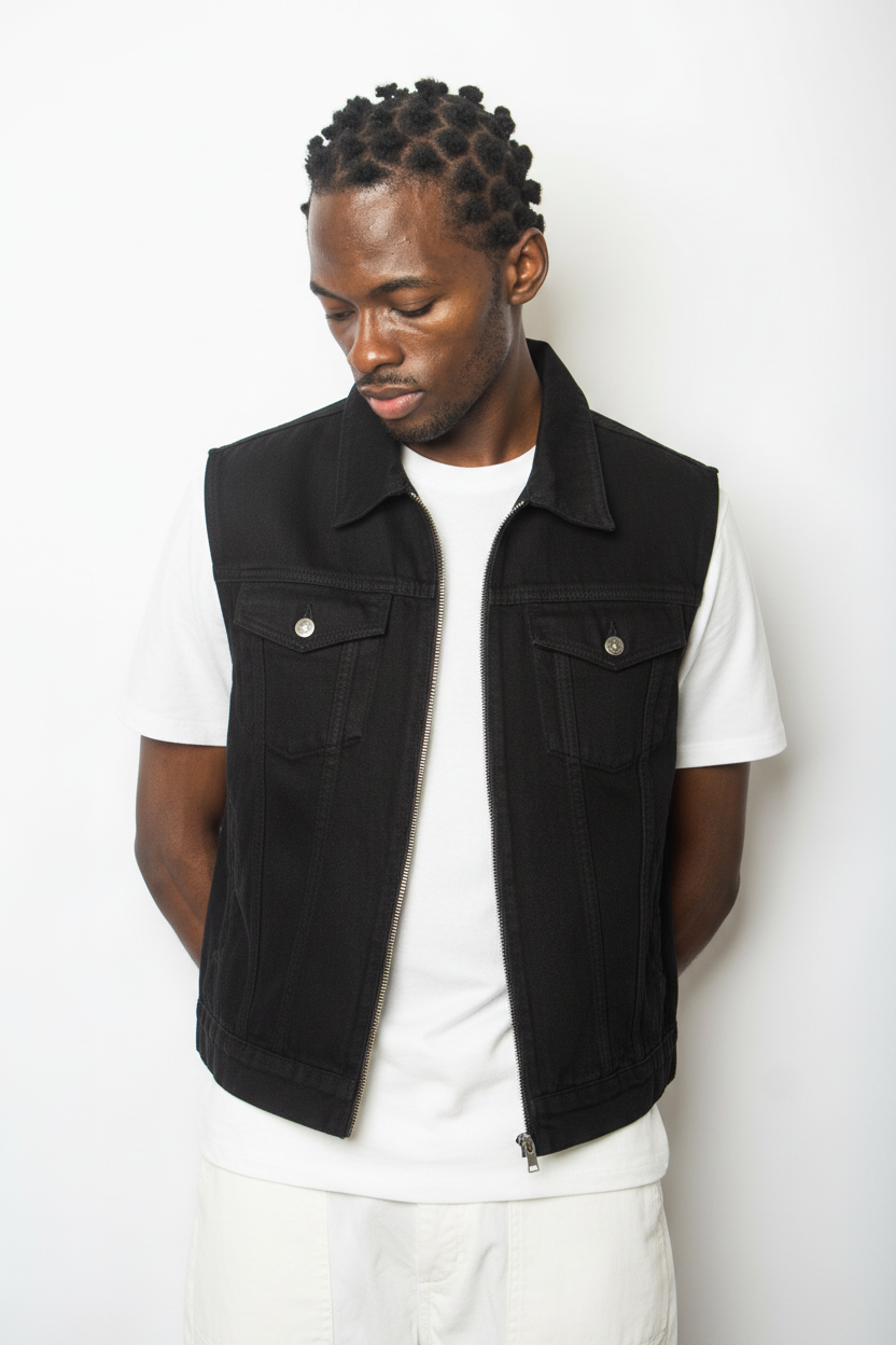 Denim vest
