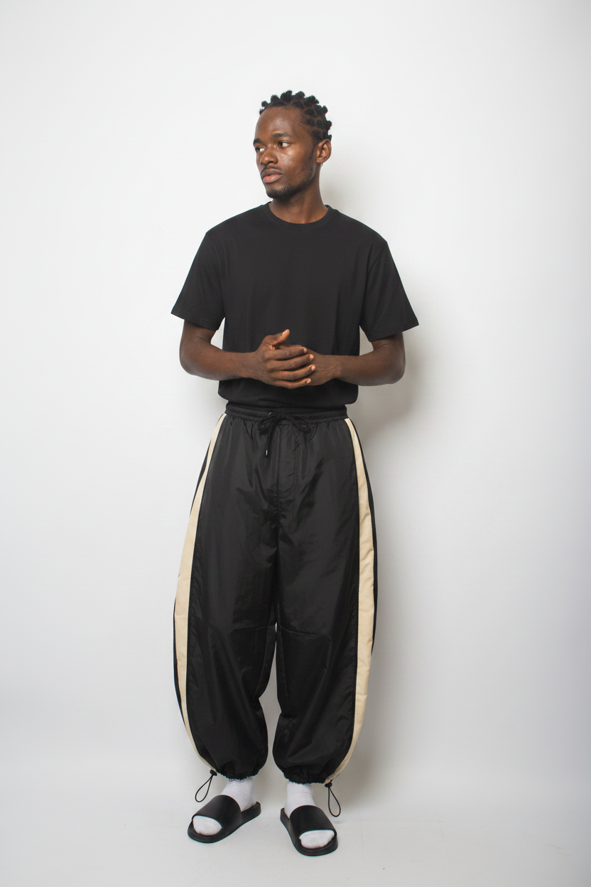 Two-Colour contrast baggy joggers