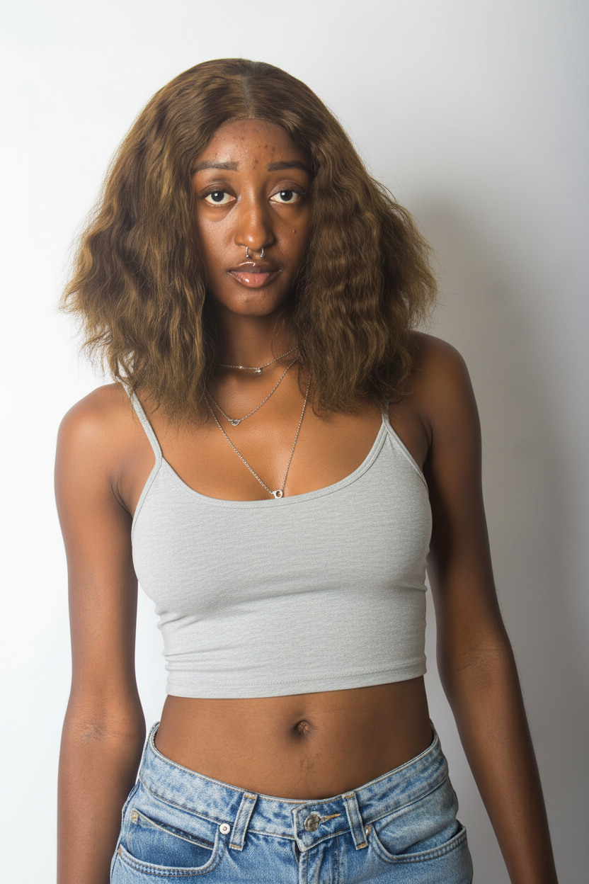 Strap crop top