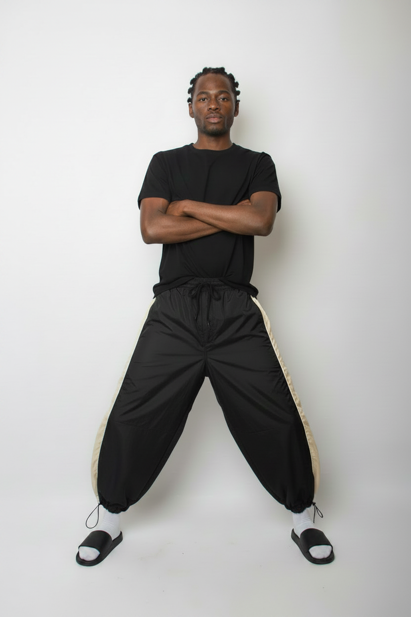 Two-Colour contrast baggy joggers