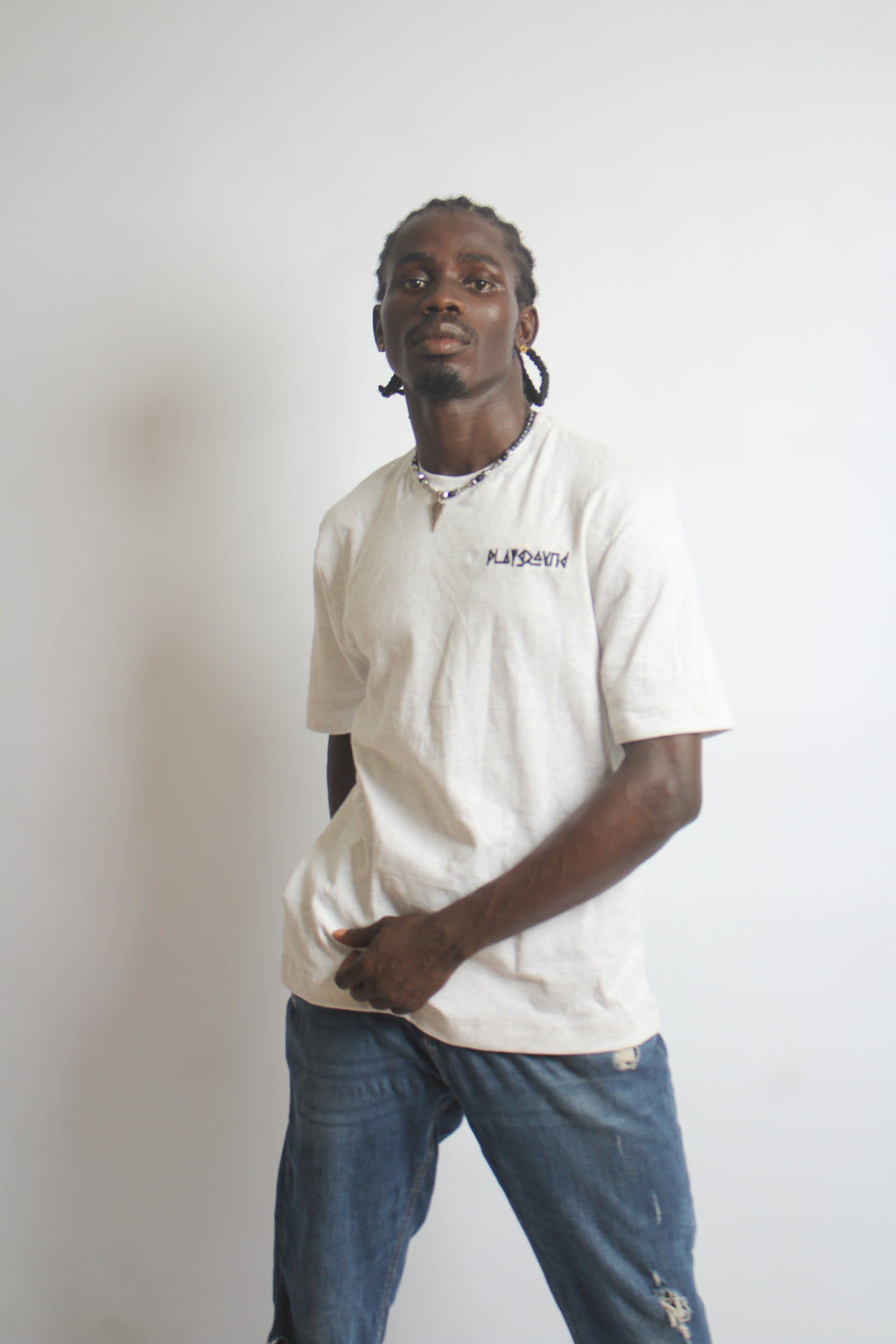 Playground Short-Sleeve Body-Fit Tee in Heavy Cotton Fabrics