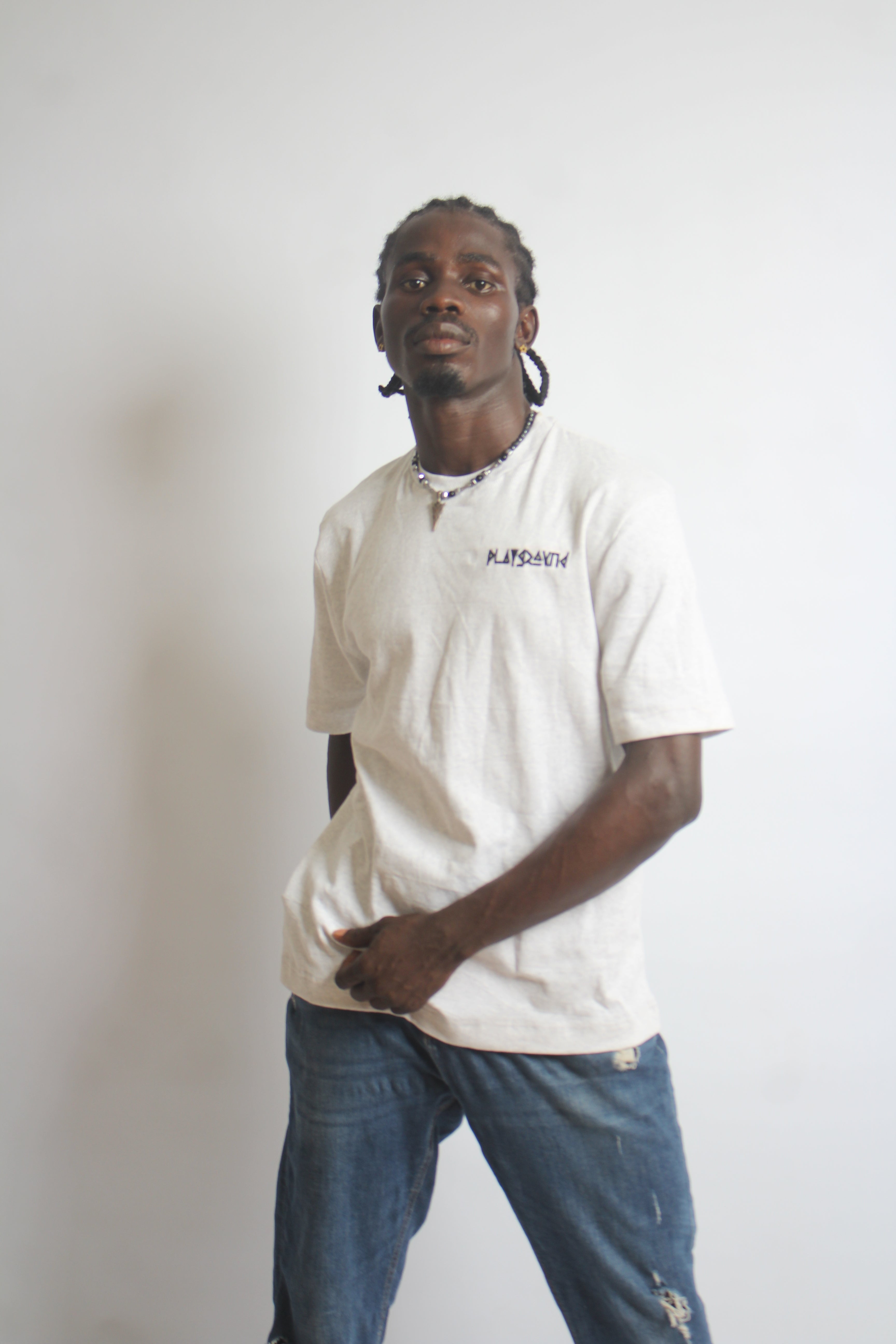 Playground Short-Sleeve Body-Fit Tee in Heavy Cotton Fabrics