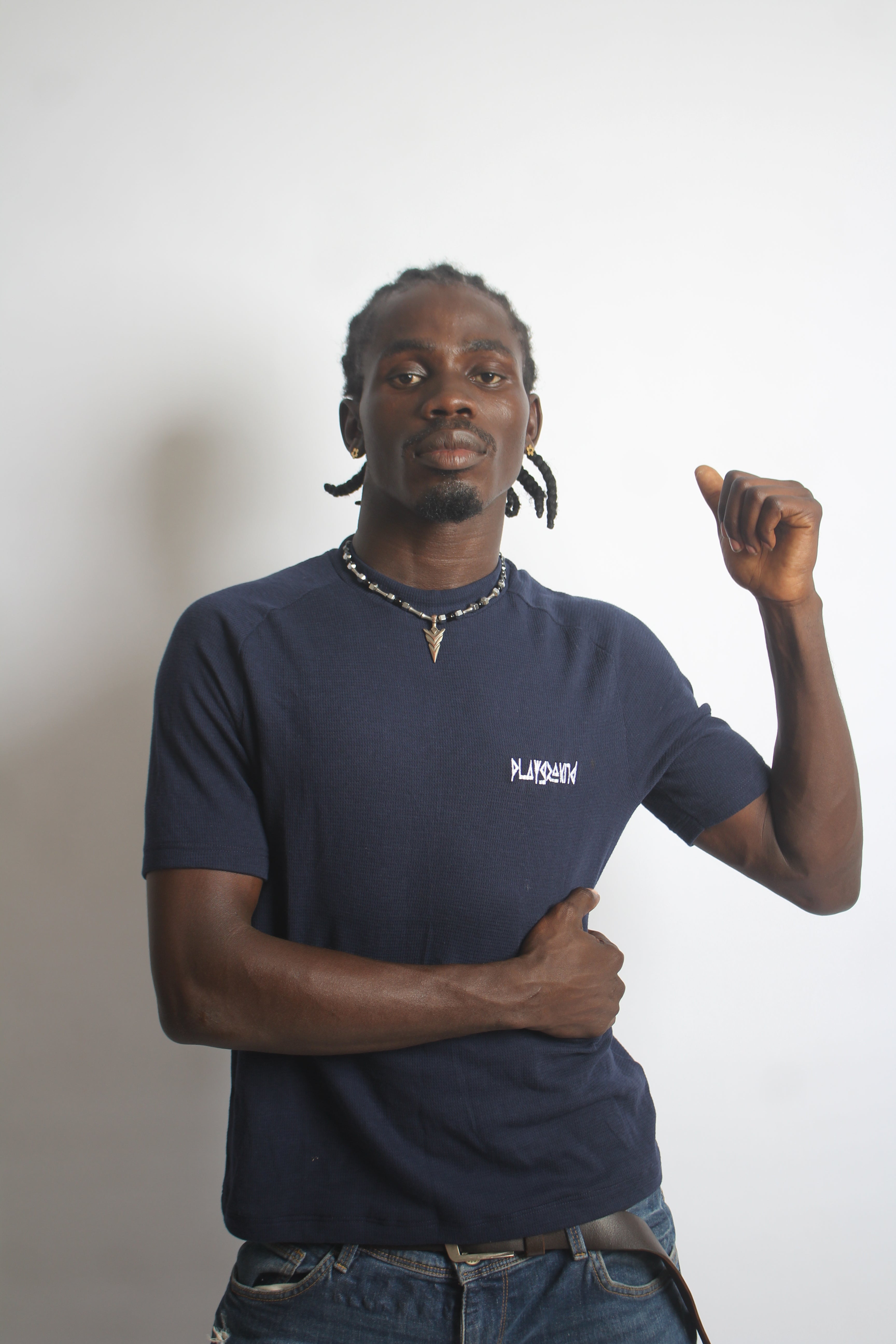 Playground Short-Sleeve Body-Fit Tee in Jersey Cotton Fabrics