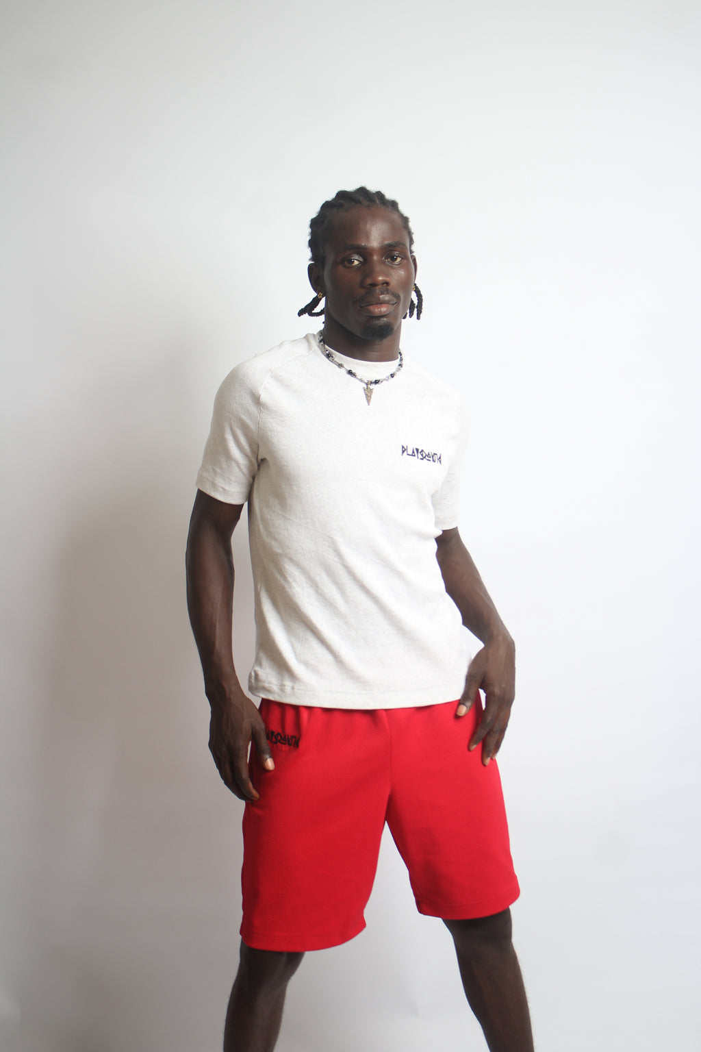 Playground Close-Fit Shorts in Heavy Mesh Fabrics