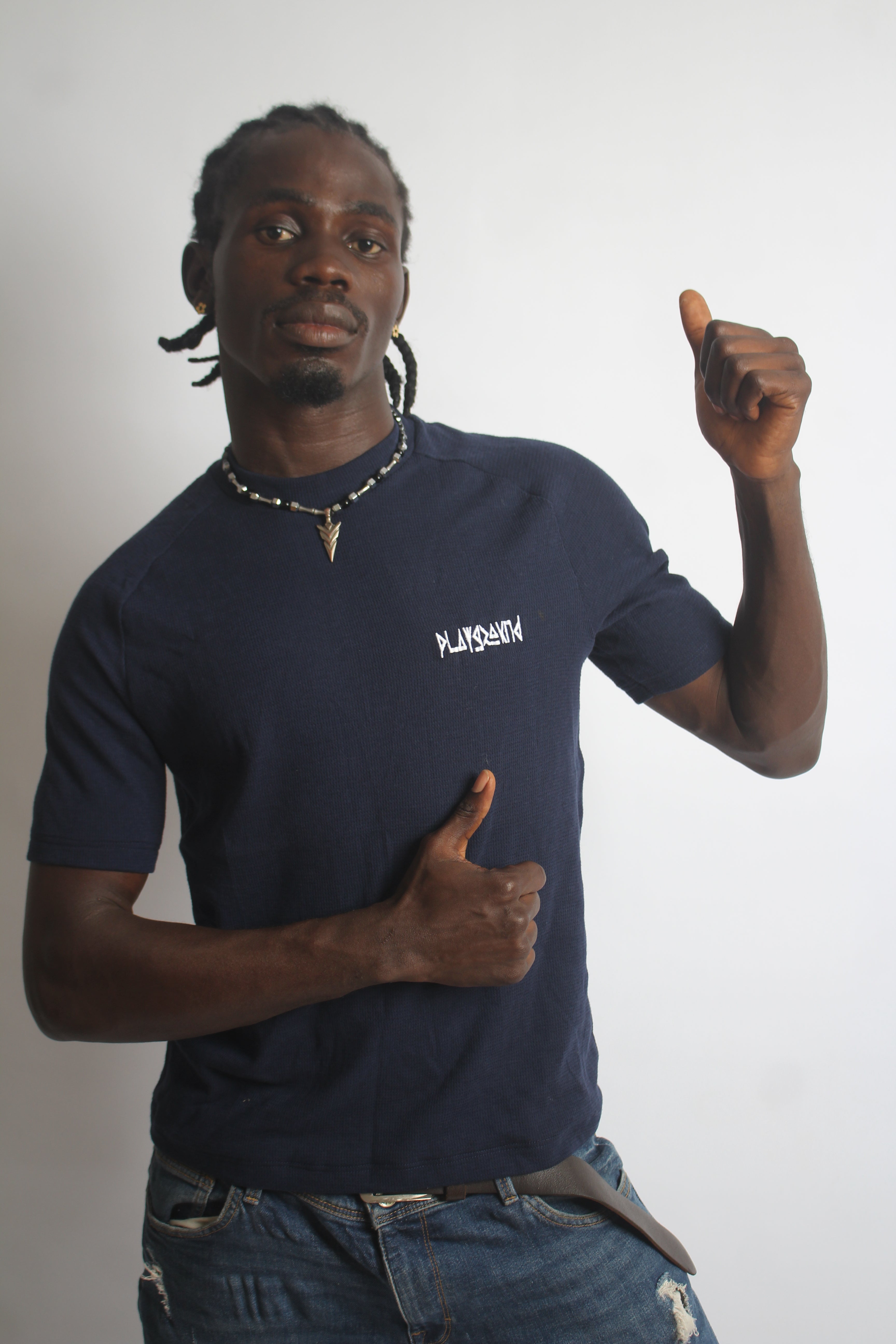 Playground Short-Sleeve Body-Fit Tee in Jersey Cotton Fabrics