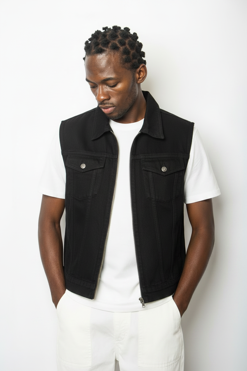 Denim vest