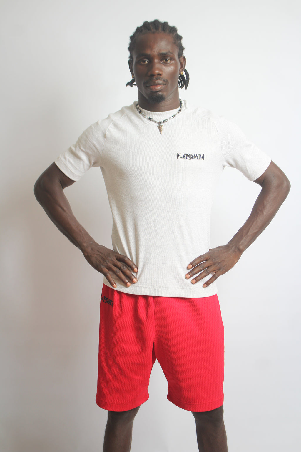 Playground Close-Fit Shorts in Heavy Mesh Fabrics