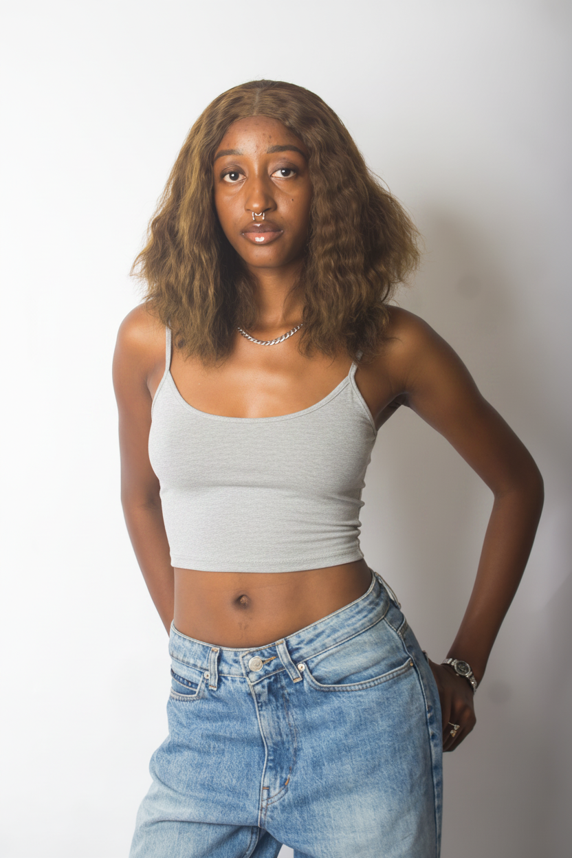 Strap crop top